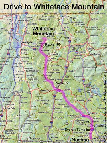 Whiteface Mountain drive route