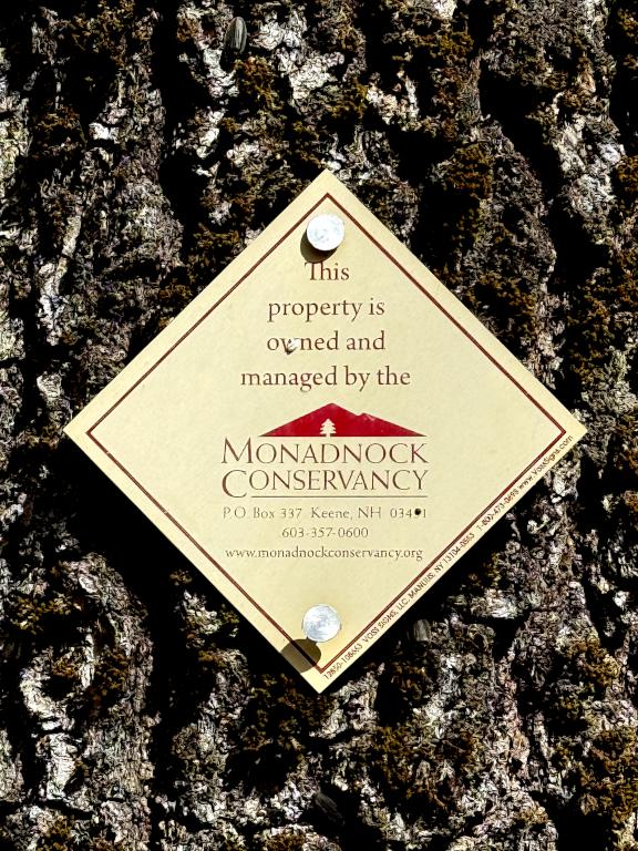 sign in March at Whittemore Hill in southern NH