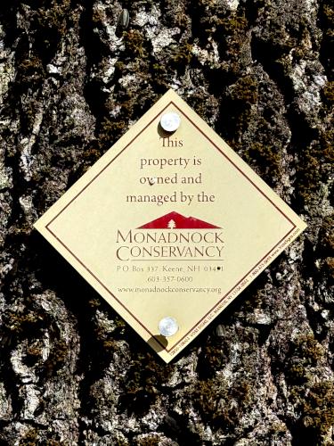sign in March at Whittemore Hill in southern NH