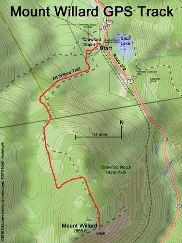 Mount Willard gps track