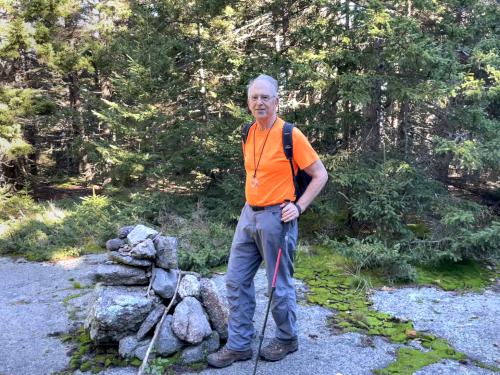 Fred on Bald Mountain in October near Willard Mountain in New Hampshire