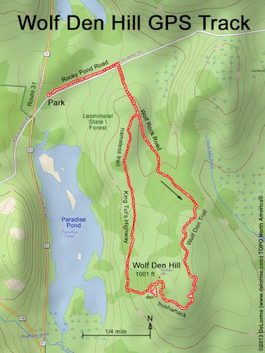 Wolf Den Hill gps track