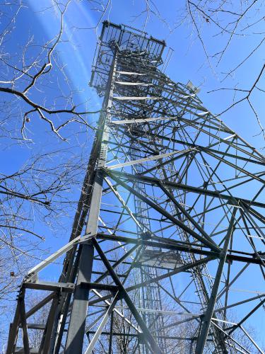 viewing platform in February at Wood Hill in northeast MA