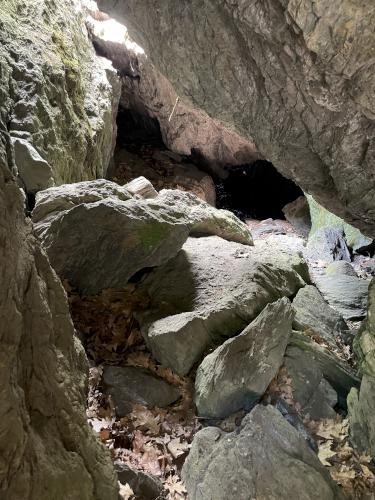 Devil's Den in June at Wrights Mountain near Bradford in northeast Vermont