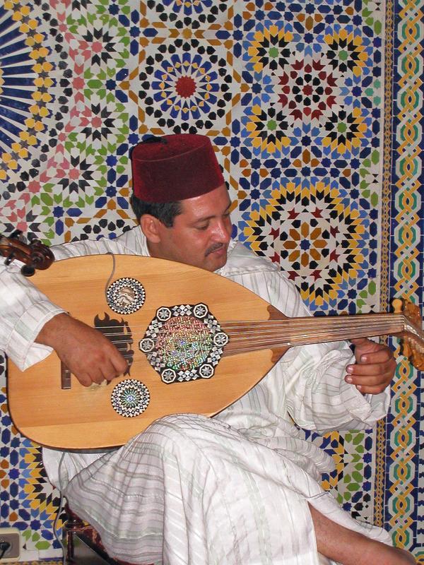traditional musician in Morocco