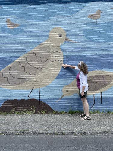 wall mural in August at Rockland Maine