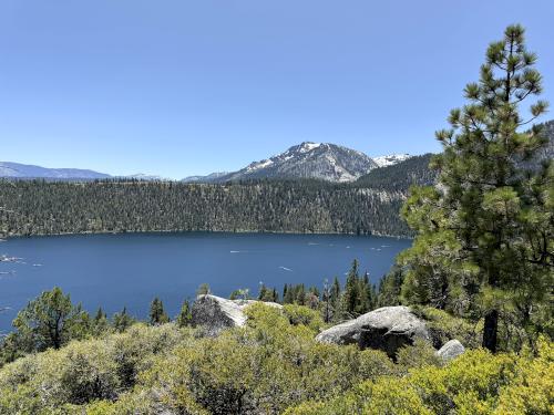 Emerald Bay at the southwest corner of Lake Tahoe, California