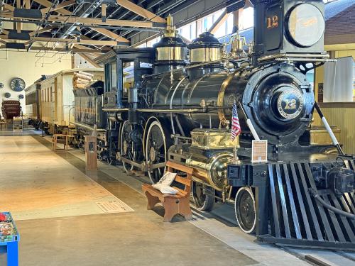 historic train at the Nevada State Railroad Museum in Carson City, Nevada