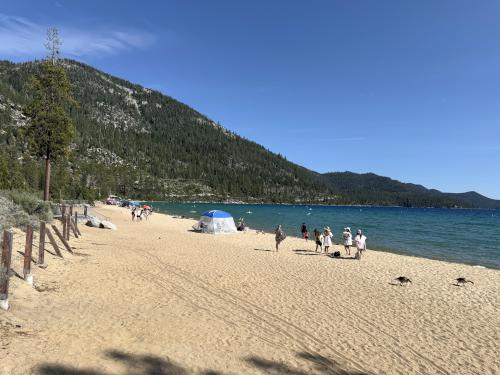Sand Harbor Beach at the edge of Lake Tahoe, Nevada