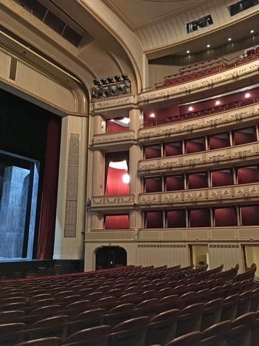 grand hall at the vienna State Operat in Vienna, Austria